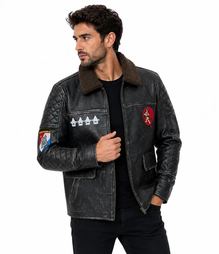 Pacific Rim Raleigh Becket Charlie Hunnam Gipsy Danger Leather Jacket - product listing photo