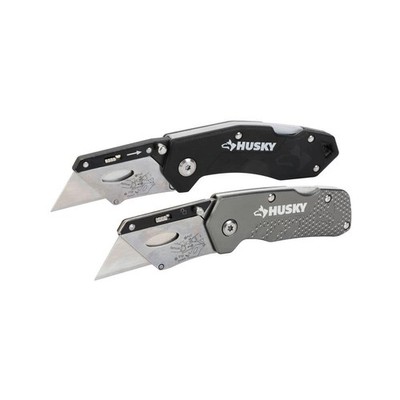 Husky 2-Pack Folding Utility Knives