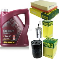 MANN-FILTER Inspektionspaket 5L Mannol Energy Combi Ll 5W-30 FüR Seat Cordoba