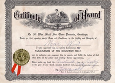 1956 Mae West único Camden Maine "Doughnut Commodore" Premio Fred Crockett