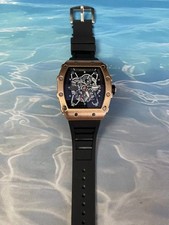 Richard Fashion Style Rapper Mille Colorful Deal Skeleton Bronze Watch