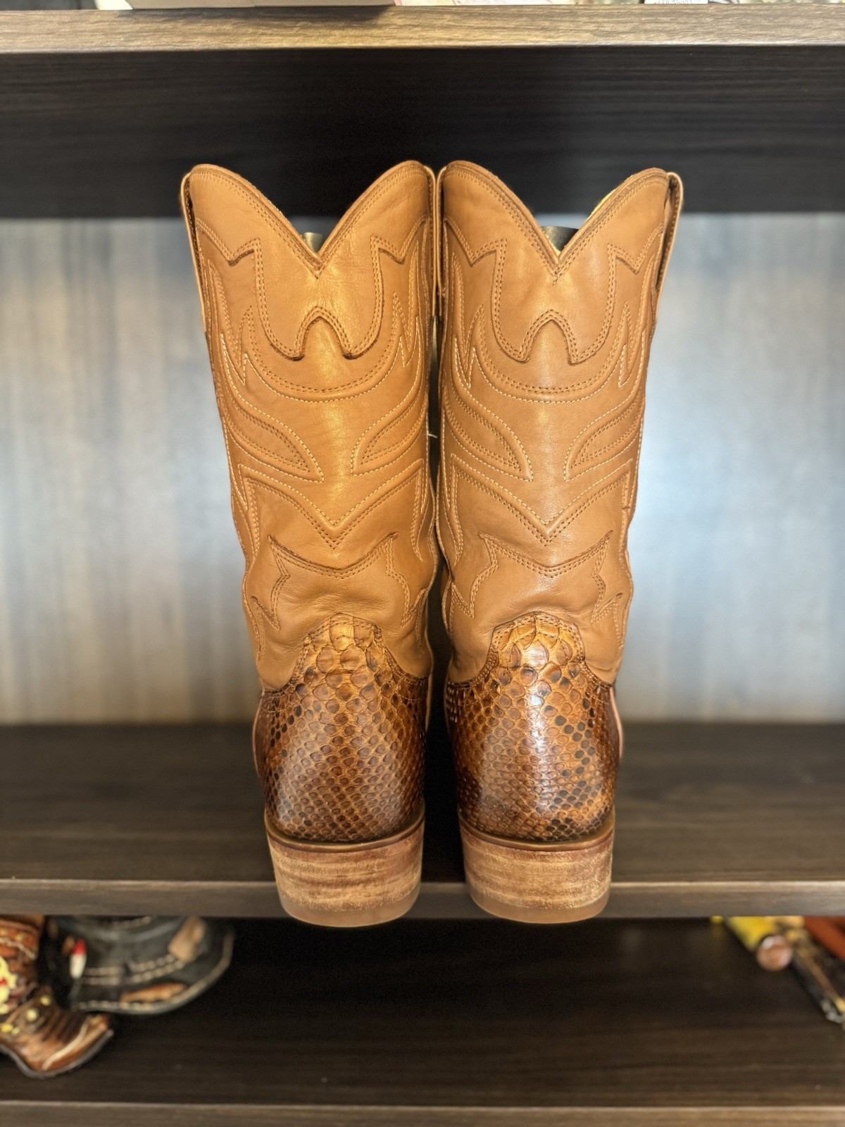 Tecovas “The Brady” Tan Python Size 13D - image 4