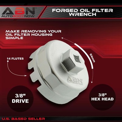 MACHOMAN Clé Filtre à Huile 64 Mm 14 Cannelures 1/2" – Compatible Toyota, Lexus, Honda, Acura !