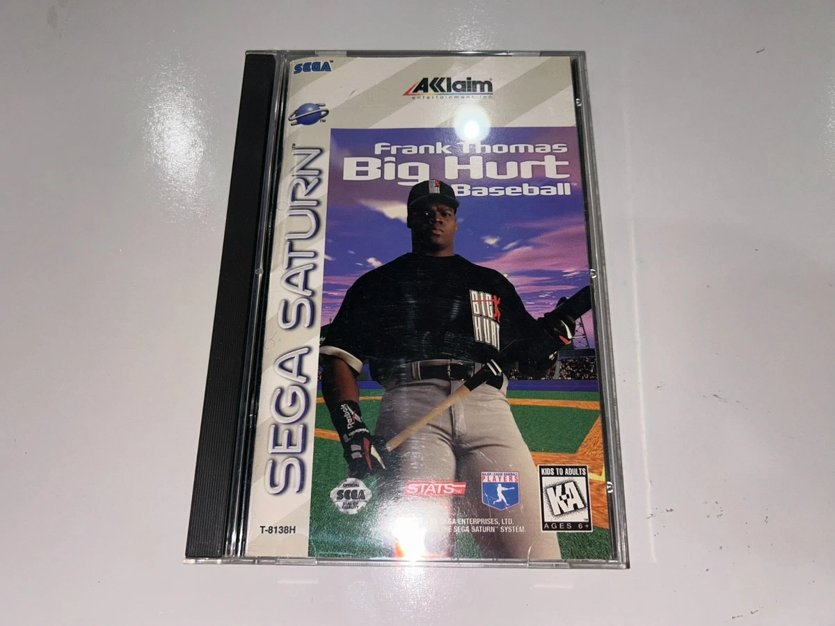 Jeu Sega Saturn PAL - Frank Thomas Big Hurt Baseball - Complet (boîte, Notice) RARE