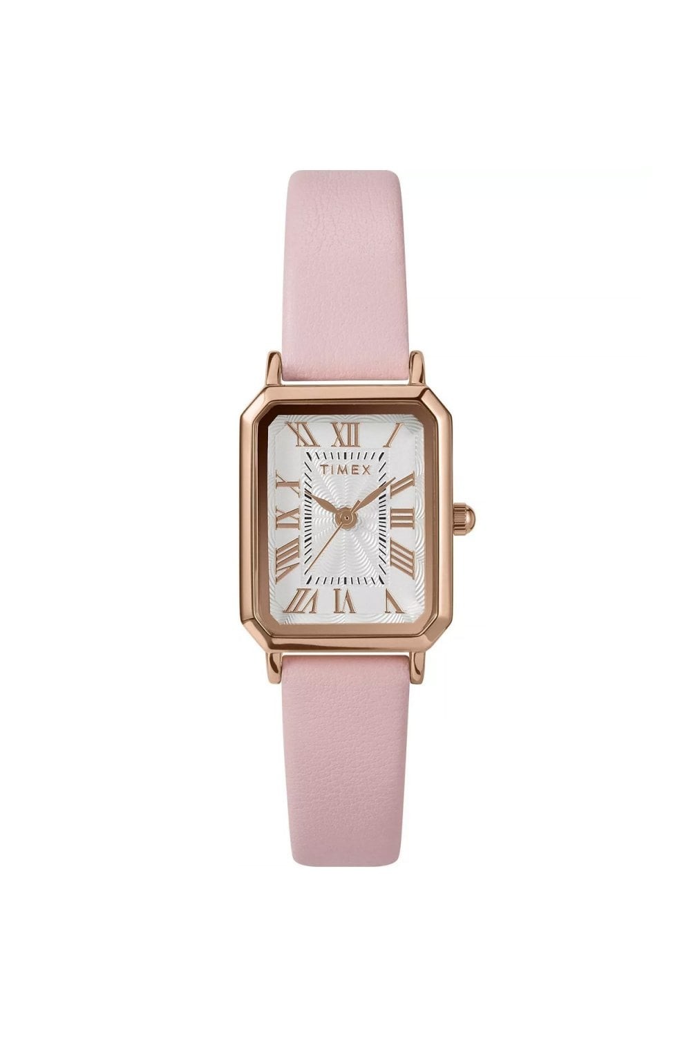 Timex Ladies Pink Leather Strap Dress Watch TW2Y01100