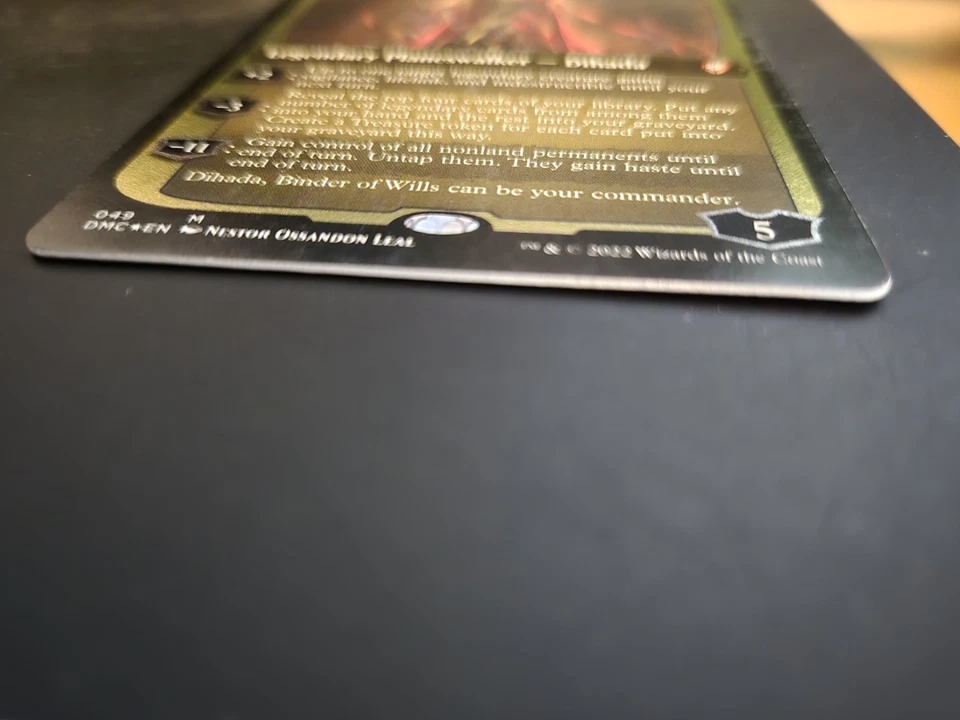 Dihada, Bin der of Wills NM FOIL THICK STOCK Commander: Dominaria United MTG - Image 3 of 3