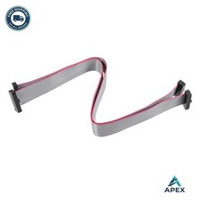 Female Connector Flat Ribbon Cable 20 Pins 20cm 1.27mm Pitch IDC 2pcs Internal