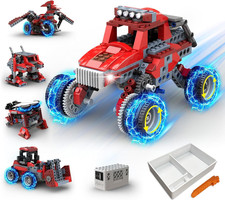 8 in 1 STEM Kits for Kids Age 6-8, DIY Electronic Monster Truck Building Kit, ST