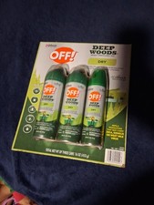 Off Deep Woods Insect Repellent VIII Dry Spray 3-Pack 6 oz DryTouch Technology
