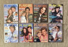 ⭐️ Playgirl Magazine 1984 Lot of 8 - Ted Danson, Kurt Russell - w BCW Bag/Board
