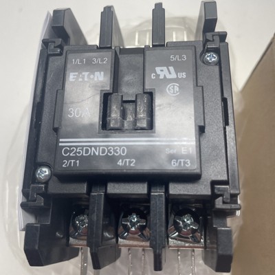 Eaton C25DND330T Definte Purpose Contactor 30A ,24V,3 Poles 3 brand New     BBX