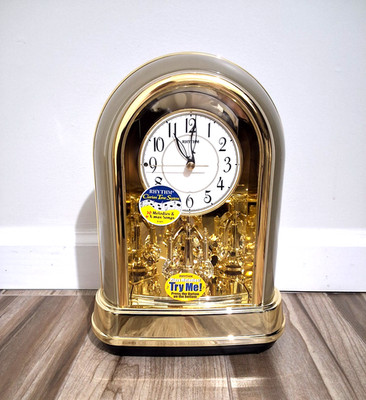 RHYTHM Sound Table European Mute Silent Table Mantle Desk Quartz Clock 4SG696