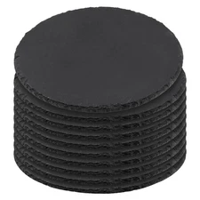 10 PCS 7.9 Inches Slate Board, Black Round Slate Charcuterie Boards for Dishe...