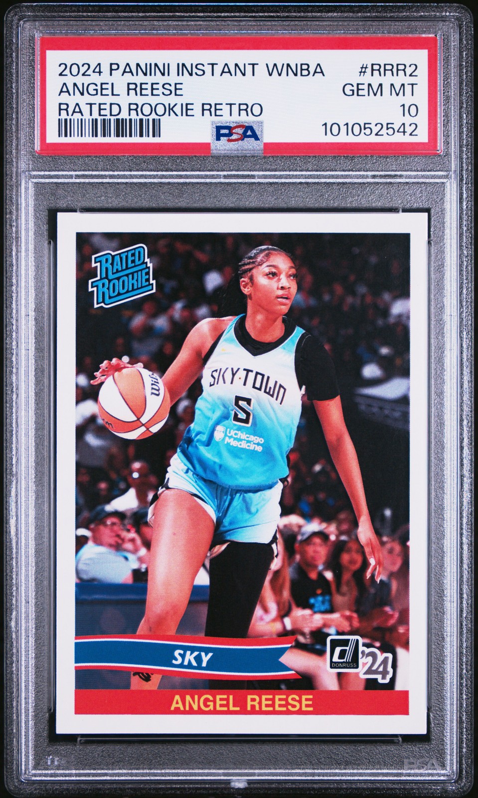 PSA 10 Angel Reese 2024 Panini Instant #RRR2 Rated Rookie Retro Rookie Card view 1