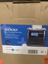 Pyramid Time Systems, Model 5000 Auto Totaling Time Clock, Handles up to 100 ...