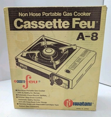 IWATANI Cassette Feu Portable Butane Gas Burner Camping Stove A-8