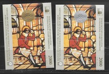 Hungary 2000 National Federation of Hungarian Philatelists Pair Souvenir Sheet