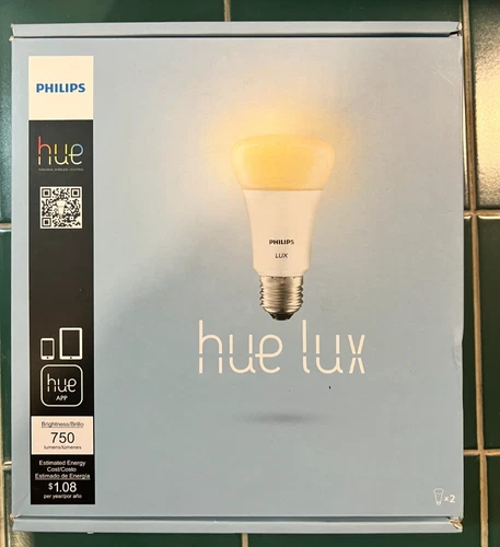 Philips Hue Lux 60W A19 LED Wireless Smart Lighting Kit 433706