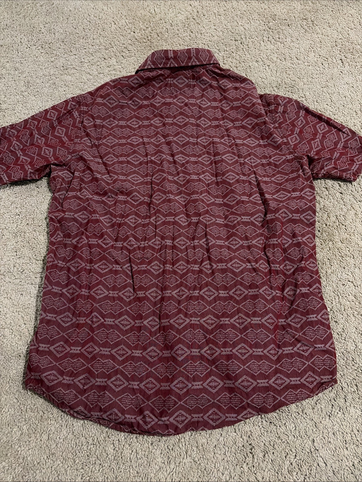 Men’s Pendleton Red Aztec Western Button Down Sho… - image 6