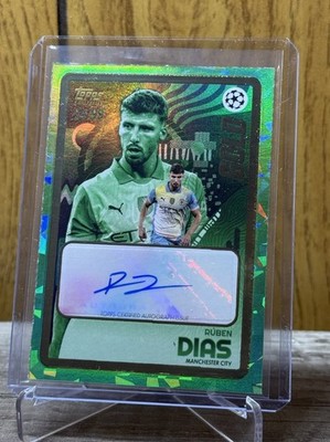 Topps UCC Gold 2024/25 - Ruben DIAS AUTO /99 Manchester City GOLD GREEN