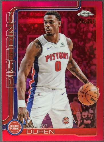 Jalen Duren #57 2025 Topps Chrome card