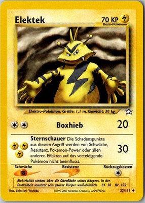 Pokemon Elektek 33/111 Neo Genesis Deutsch