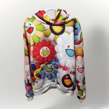 Flower All-over pattern Print Hoodie J Balvin x Takashi Murakami New Oversized
