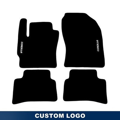 Car Floor Mats For Toyota Corolla 2022-2024 Waterproof Black Carpet Velour Liner