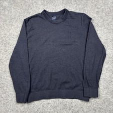 Gap Lightweight Crewneck Sweater Pullover Mens Large Navy Blue