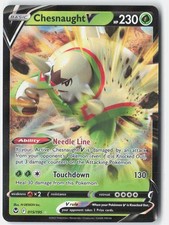 Chesnaught V SWSH12: Tempesta d'Argento 015/195 Carta Pokemon Holo