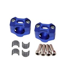 Universal Motorcycle 7/8" 1 1/8" 22MM 28MM CNC Handlebar Handle Risers Blue