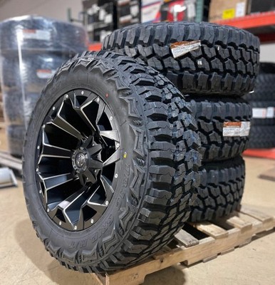 20x10 Fuel D546 Assault Black Wheels 35
