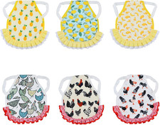 6Pcs Hen Saddle Apron Waterproof Chicken Saddle Hen Apron with Elastic Chicken J