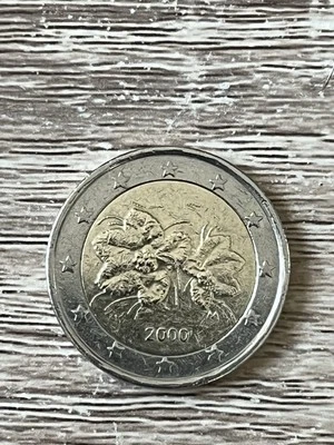 PIECE 2 EUROS FINLANDE 2000 "FLEUR DE LAKKA" Très rare - Photo 1/3