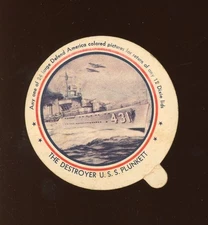 1941 F6-1 Dixie Lids Defend America #13 The Destroyers VG