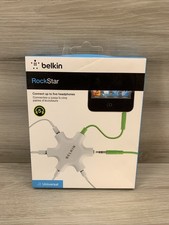 BRAND NEW Belkin RockStar 5 Port Audio Headphone Splitter 3.5mm