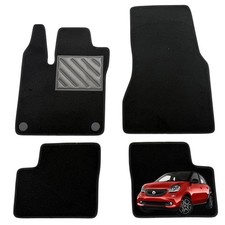 Tappetini Auto Smart Forfour su Misura Moquette Nera Antiscivolo Personalizzati - Miniatura 7