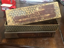 Vintage Norton India Oilstone Sharpening Stone Behr Manning Troy NY Box Knife