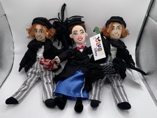 NWT Disney Store Mary Poppins  Bert Chimney Sweep 10" Bean Bag Plush Dolls Set