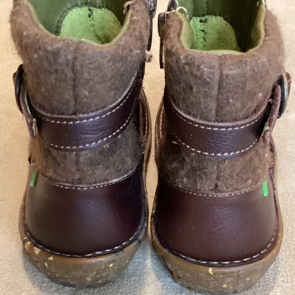 Botín El Naturalista con lana y cuero. Marrón Talla EU 39 Foto 4 de 4