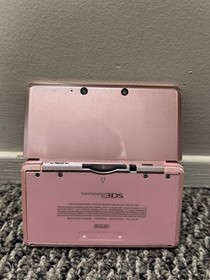 Nintendo 3DS Pearl Pink Handheld Handheld Console System CTR-001 Tested