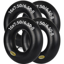 4 Pack 16x6.50-8, 16x7.50-8 Inner Tubes, TR-13 Valve Stem