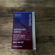 StriVectin Advanced Retinol Night Oil S.T.A.R. Light, .67 fl oz, NEW In Box