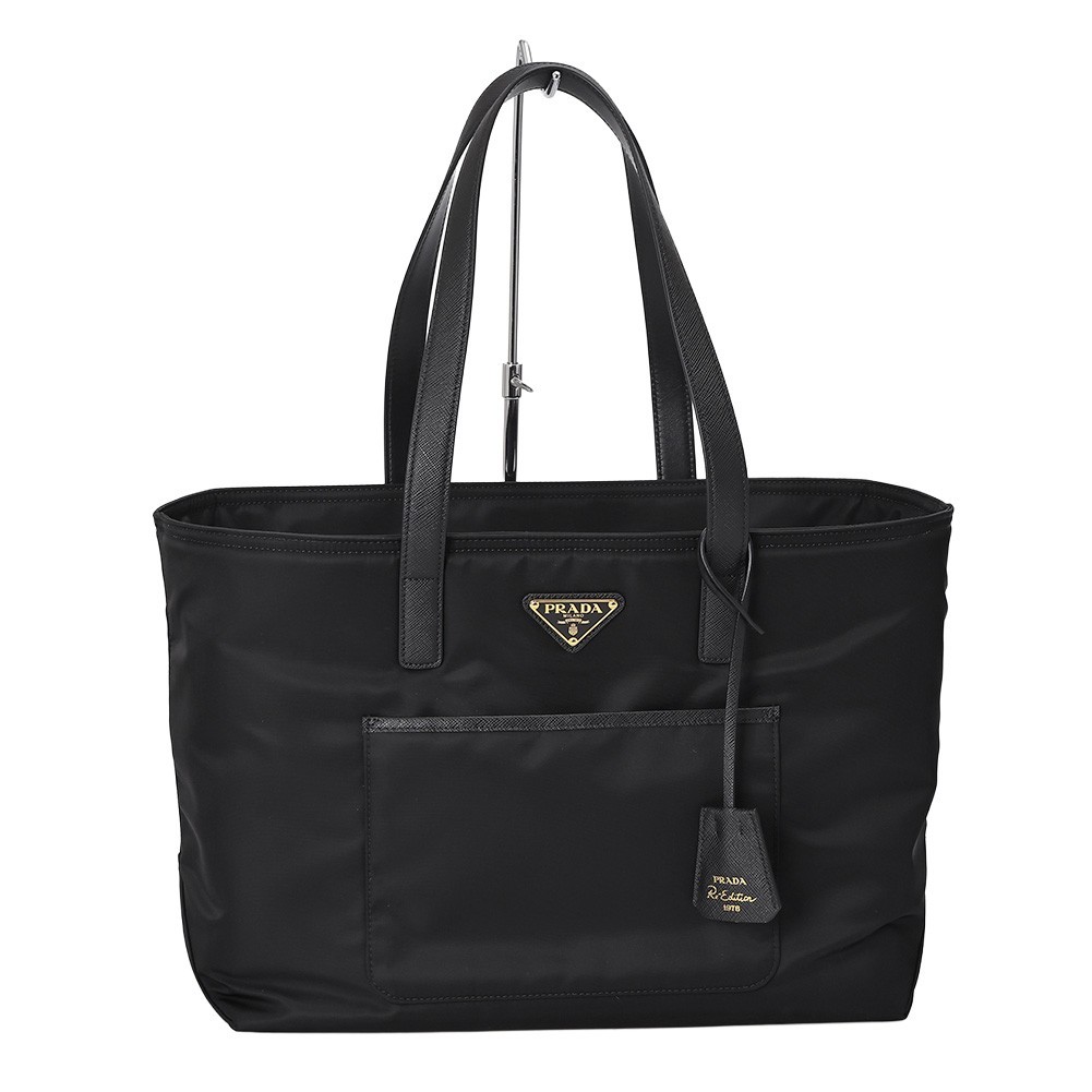 PRADA Tote Bag Medium Re-Edition 1978 Nylon Black Brand New Import Tax Included