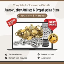 Profitable Jewellery & Watches Affiliate & Drop-Shipping Website Business Sale