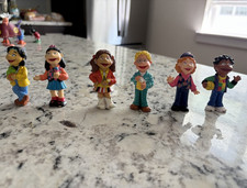 1994 PBS Puzzle Place Kids figurine set 6 piece