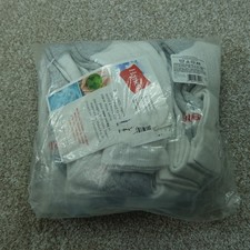 Hanes Socks Mens Fits Shoe Size 6-12 White Crew Cushioned 12 Pairs