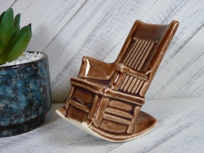 Vintage Brown Rocking Chair Single Salt or Pepper Shaker - Japan - J2