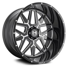 Hostile H128 Diablo Wheels 20x9 12 8x180 125.2 Black Rims Set Of 4
