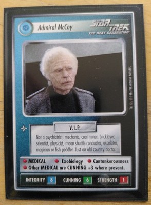 Star Trek CCG 2 Player Game : Admiral McCoy & Spock